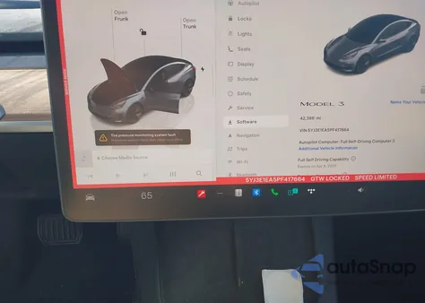 2023 Tesla Model 3 Rear-Wheel Drive из США, поврежденный, VIN 5YJ3E1EA5PF417664